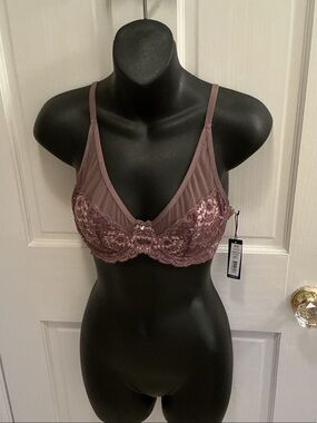 NWT Montelle Grace High Apex Bra in Almond Spice/Pink Pearl, Size 34C